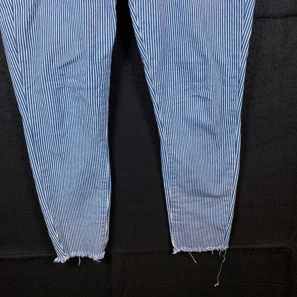 S.O.N.G Womens Jeans Blue Denim High Rise Skinny Ankle Grazer Distressed 5/27 - Picture 3 of 14